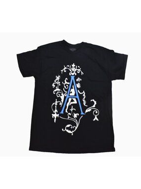 Addison Rae Pop Artist A Logo Double Sided Adult T-Shirt Black Tee New Large